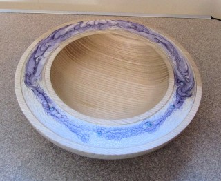 Decorated bowl by Paul Hunt
